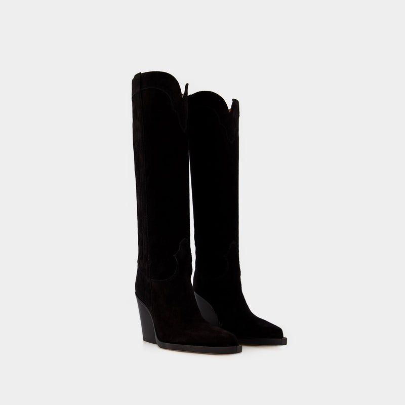 El Dorado 100 Boots - Paris Texas - Leather - Black