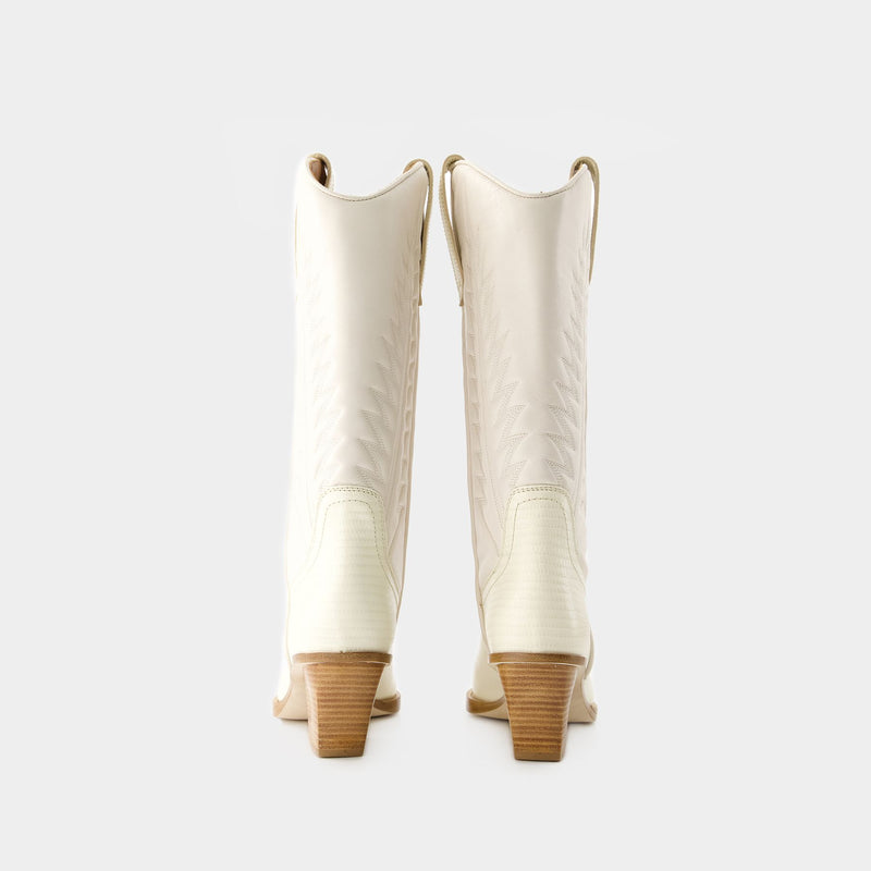 Rosario 60 Boots - Paris Texas - Leather - Beige