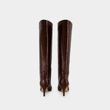 Stiletto 60 Boots - Paris Texas - Leather - Chocolat