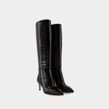 Stiletto 60 Boots - Paris Texas - Leather - Black