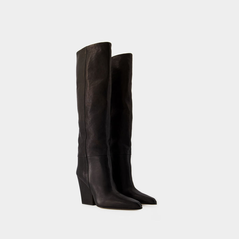 Jane 100 Boots - Paris Texas - Leather - Black