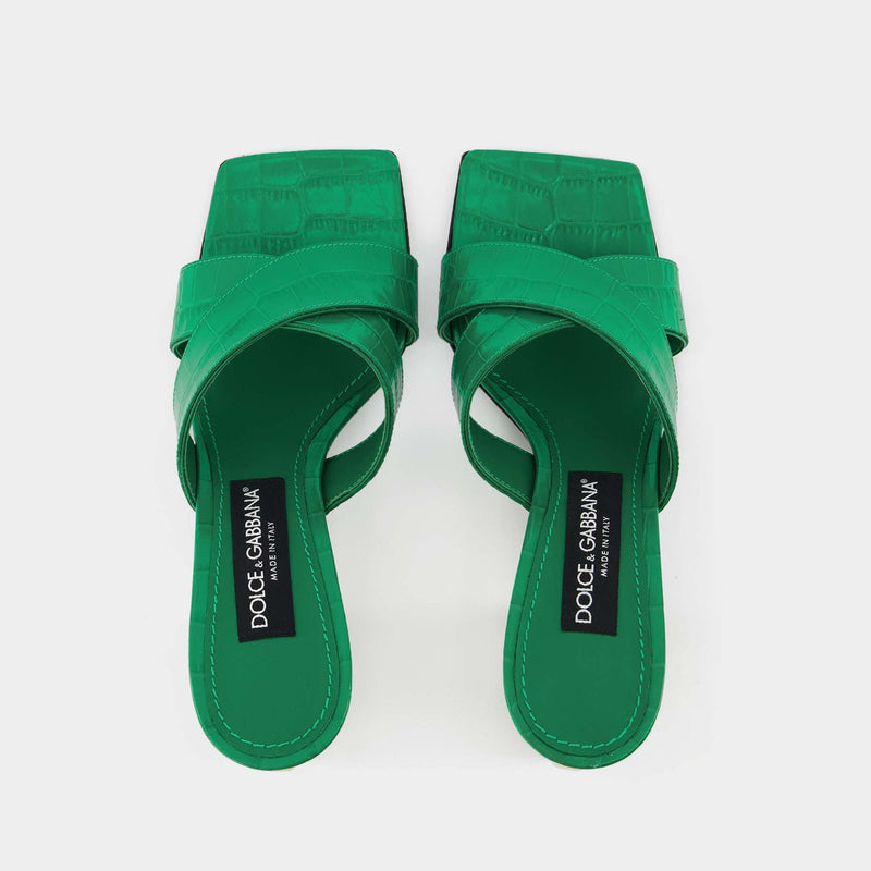 3.5 Mules - Dolce 
Gabbana - Zerba/Verde - Leather