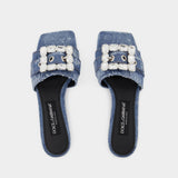 Patchwork Sandals - Dolce 
Gabbana - Cobalto Scuro - Denim