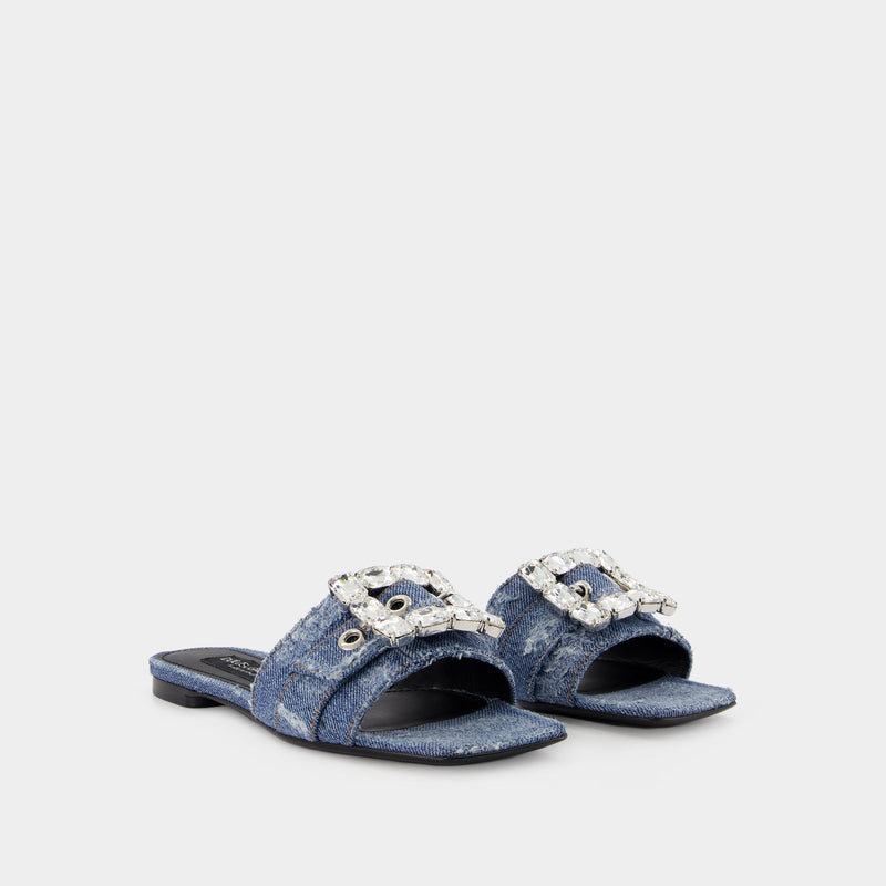 Patchwork Sandals - Dolce 
Gabbana - Cobalto Scuro - Denim