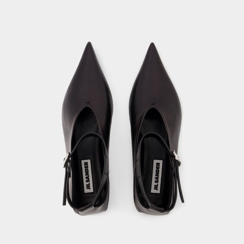 Ballet Sandals - Jil Sander - Leather - Black