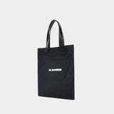 Book Tote Shopper Bag - Jil Sander - Cotton - Black