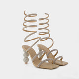 Lislie  Sandals - Cult Gaia - Sand - Strass