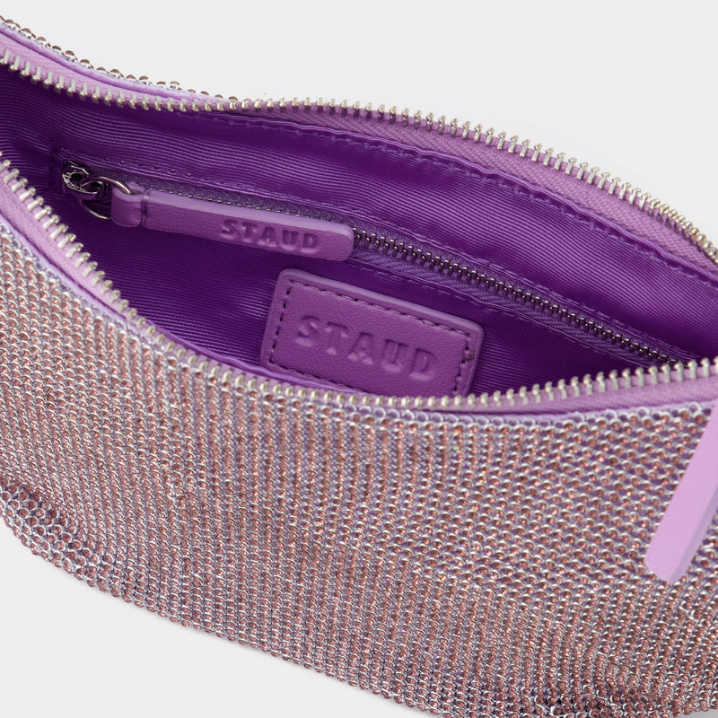 Pepper Crystal  Hobo Bag - Staud - Lilac - Strass