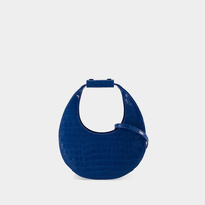 Mini Moon Crossbody - Staud - Leather - Island Blue