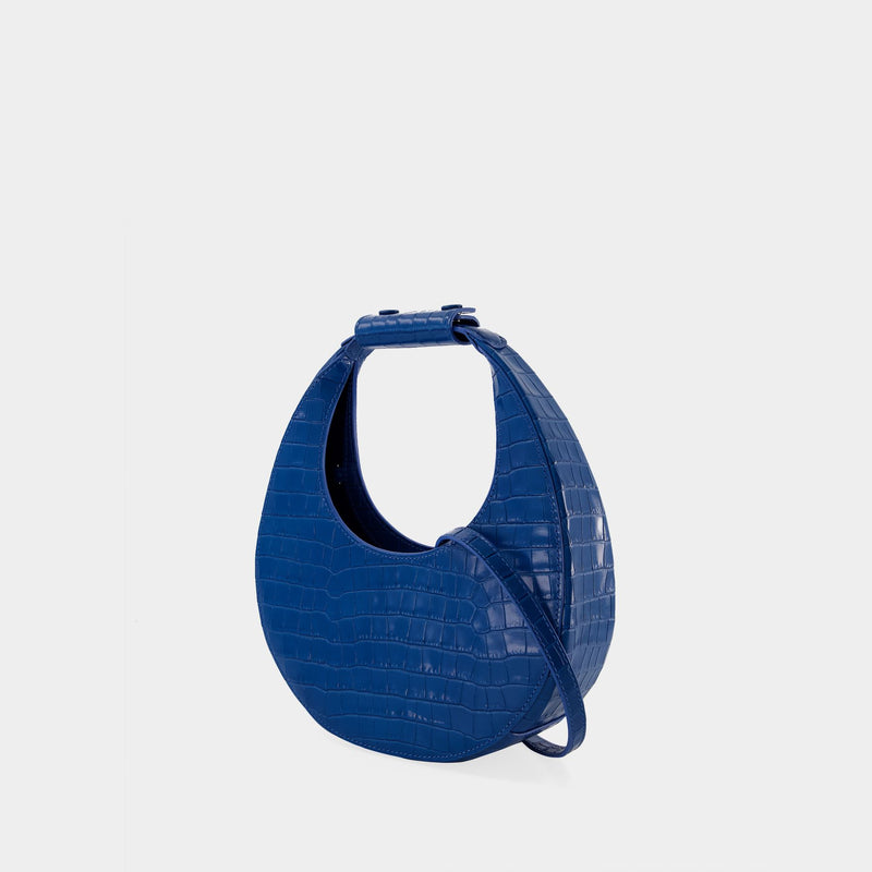 Mini Moon Crossbody - Staud - Leather - Island Blue