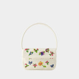 Tommy Beaded Shoulder Bag - Staud - Synthetic - White