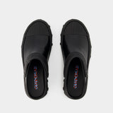 Traktori Slides - Camper - Leather - Black