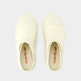 Traktori Slides - Camper - Leather - White