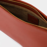 Curve Bag in Red Leather