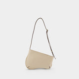 Mini Curve Hobo Bag - Manu Atelier - Ivory - Leather