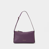 Mini Prism Hobo Bag - Manu Atelier - Steel/Purple - Leather