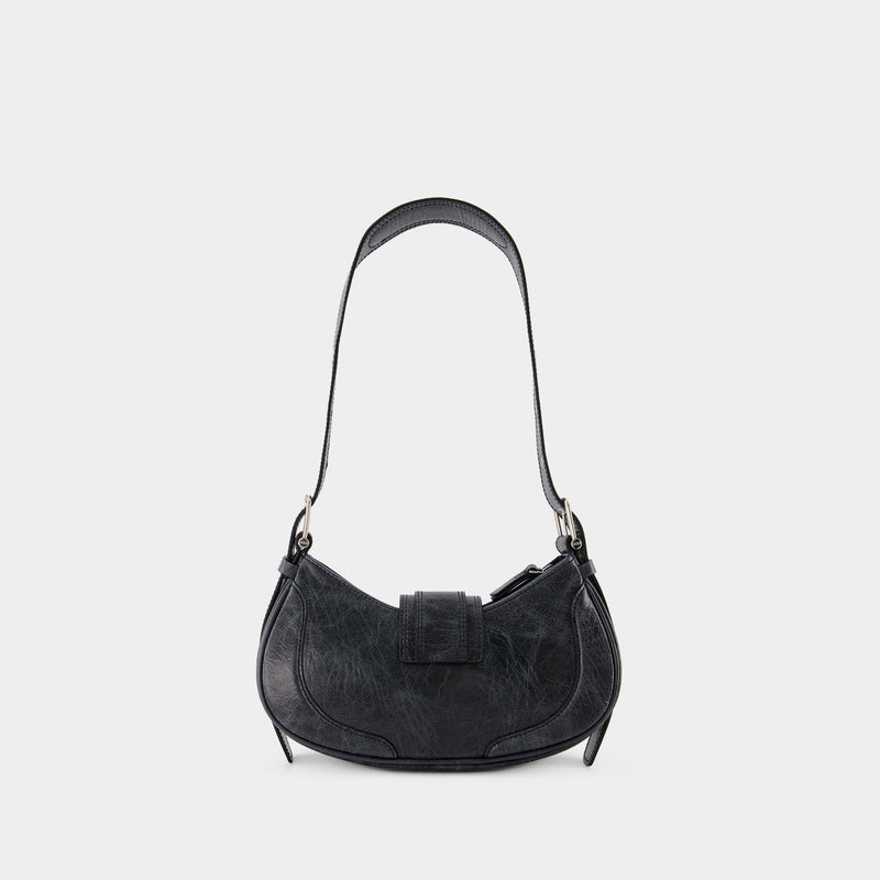 Hobo Brocle Hobo Bag - Osoi - Black - Leather