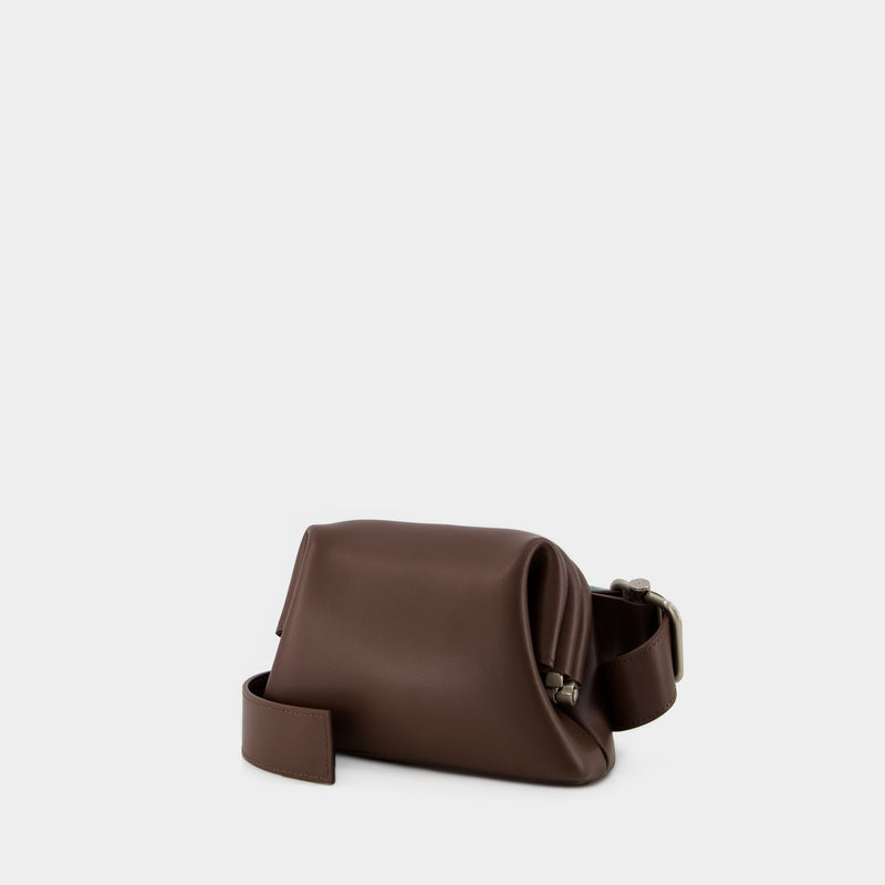 Pecan Brot Crossbody Bag - Osoi - Leather - Brown