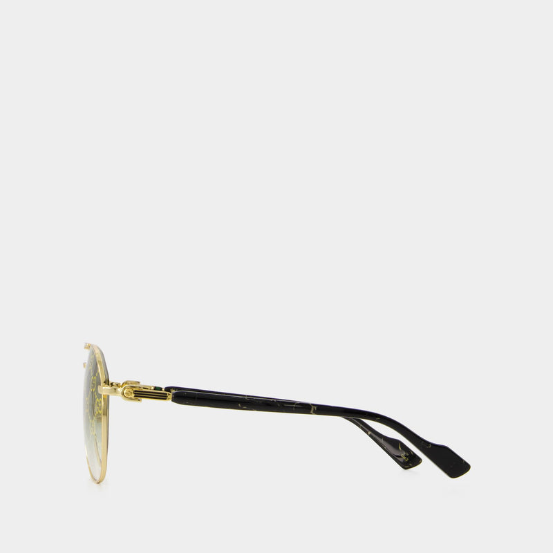 Sunglasses - Gucci - Gold/Green