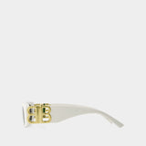 Bb0096s Sunglasses - Balenciaga - Acetate - White