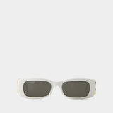 Bb0096s Sunglasses - Balenciaga - Acetate - White