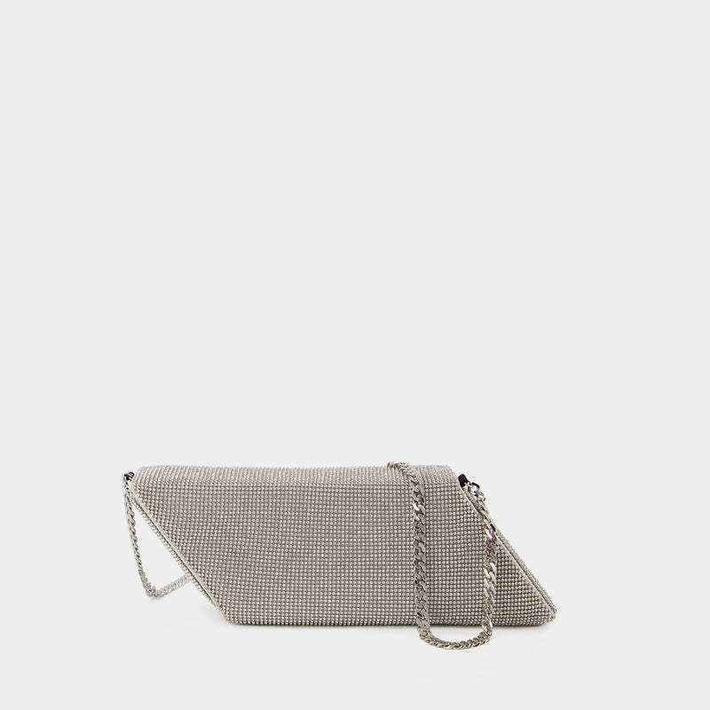 Parallelogram Bag - Kara - White - Brass