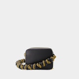 Phone Cord Bag - Kara - Leather - Black