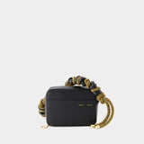 Phone Cord Bag - Kara - Leather - Black