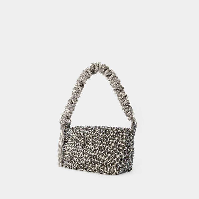 Crystal Mesh Bag - Kara - Polyester - Black Pixel