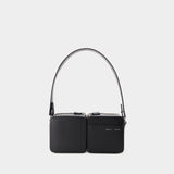 Hobo Stacked Bag - Kara - Leather - Black