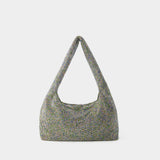 Crystal Armpit Bag - Kara - Brass - Metallic