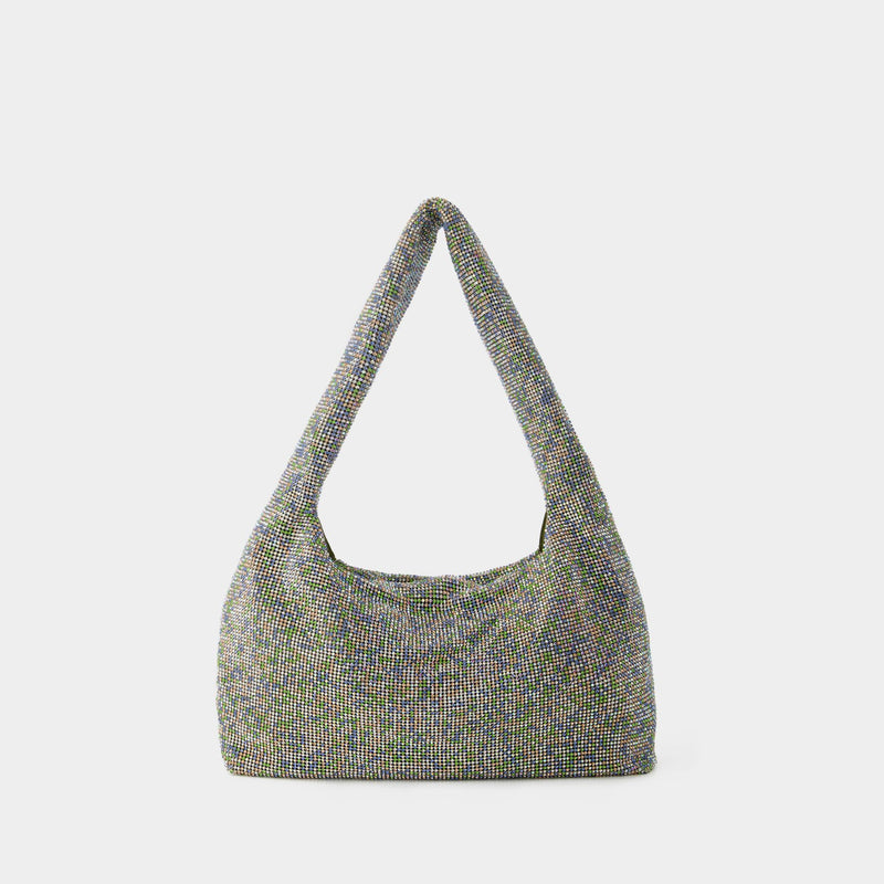 Crystal Armpit Bag - Kara - Brass - Metallic