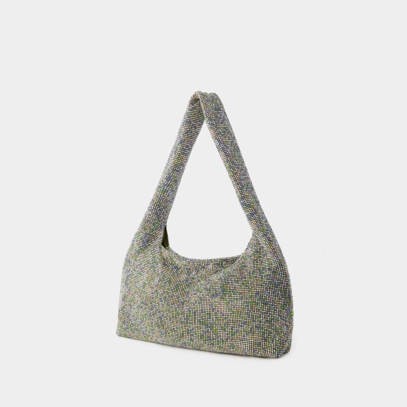 Crystal Armpit Bag - Kara - Brass - Metallic