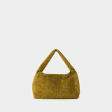 Mini Crystal Armpit Bag - Kara - Mesh - Gold