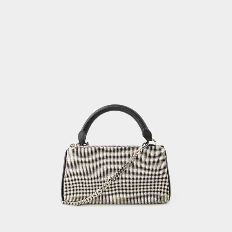 Crush Satchel Bag - Kara - Mesh - White