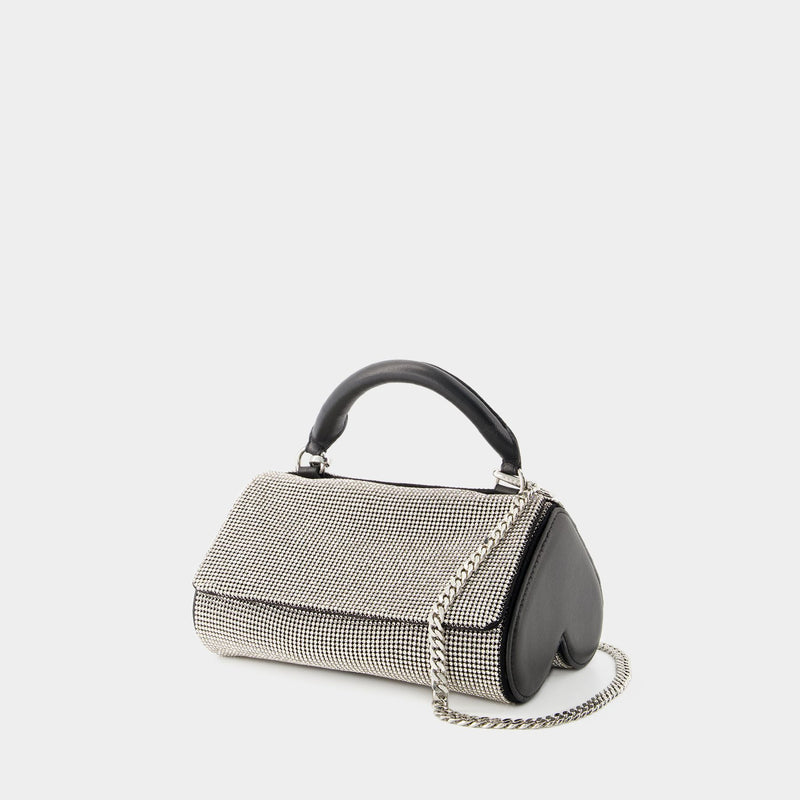 Crush Satchel Bag - Kara - Mesh - White