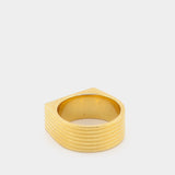 Aurelia Signet Ring /Wide Season 6 Gold-Plated