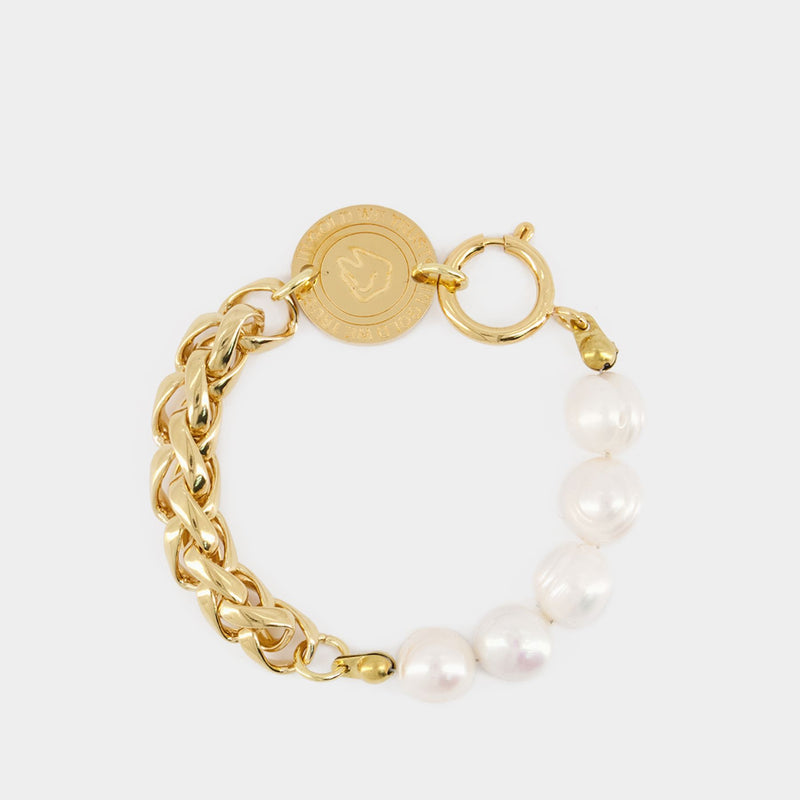 Round 
Pearls Bracelet - In Gold We Trust - Gold - Brass