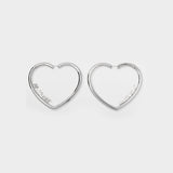 Heart Hoop Earrings