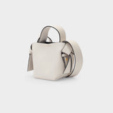 Musubi Micro Crossbody - Acne Studios - White/Black - Leather