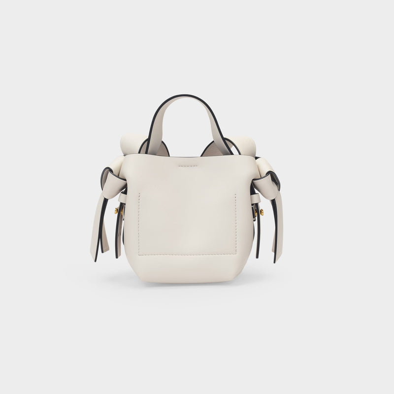 Musubi Micro Crossbody - Acne Studios - White/Black - Leather