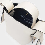 Musubi Micro Crossbody - Acne Studios - White/Black - Leather