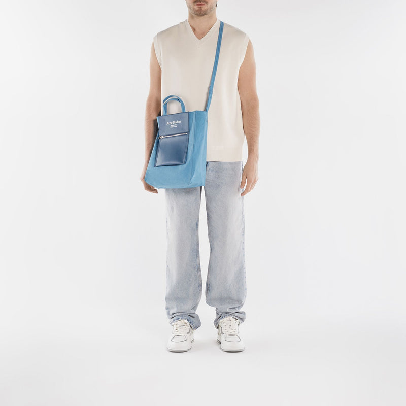 Tote Bag - Acne Studios -  Blue Poudré/Blue - Leather