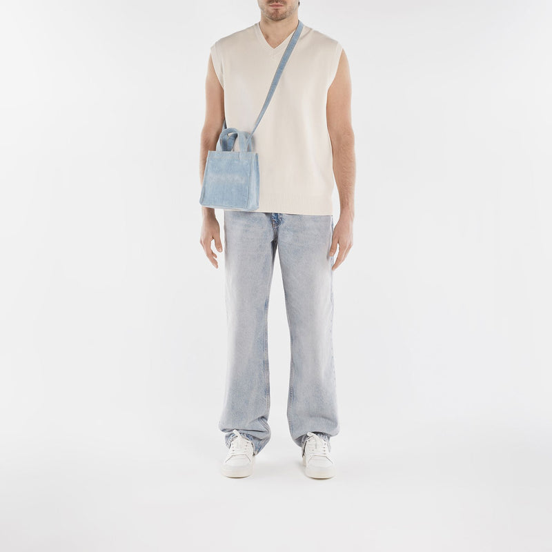 Logo Mini Tote Bag - Acne Studios - Blue  - Denim