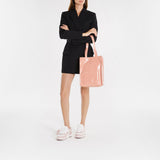 Logo Portrait Shopper Bag - Acne Studios - Leather - Salmon Pink