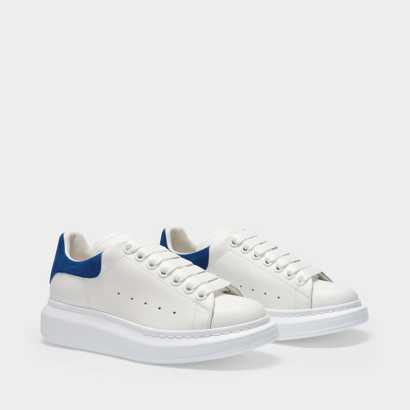 Oversized Sneakers - Alexander Mcqueen - White/Blue Paris - Leather