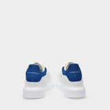 Oversized Sneakers - Alexander Mcqueen - White/Blue Paris - Leather