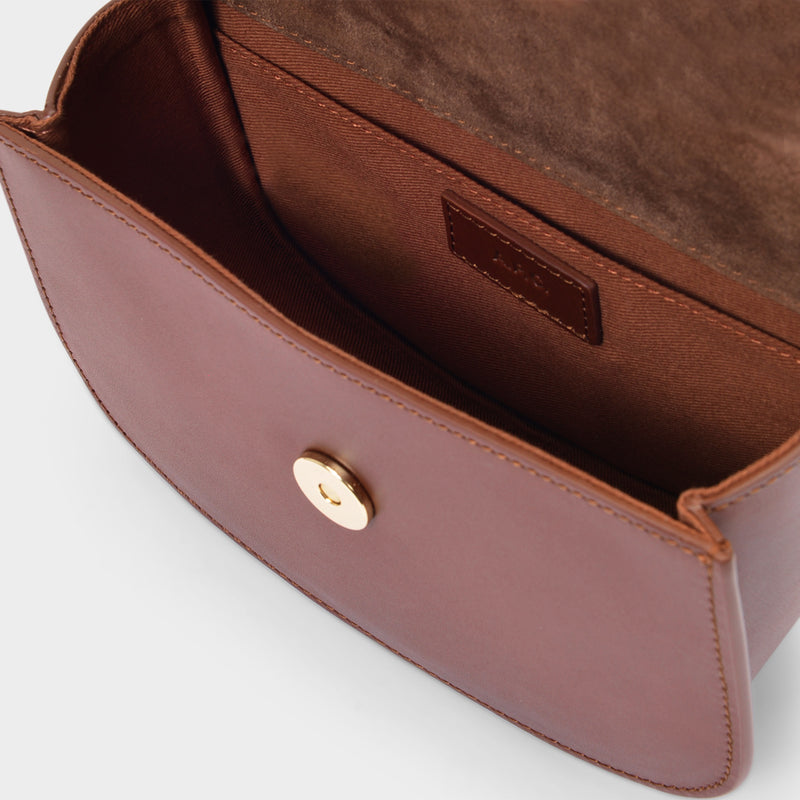 Mini Geneve On Strap Bags in Brown Smooth Leather