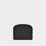 Demi-Lune Card Holder - A.P.C. - Black - Leather