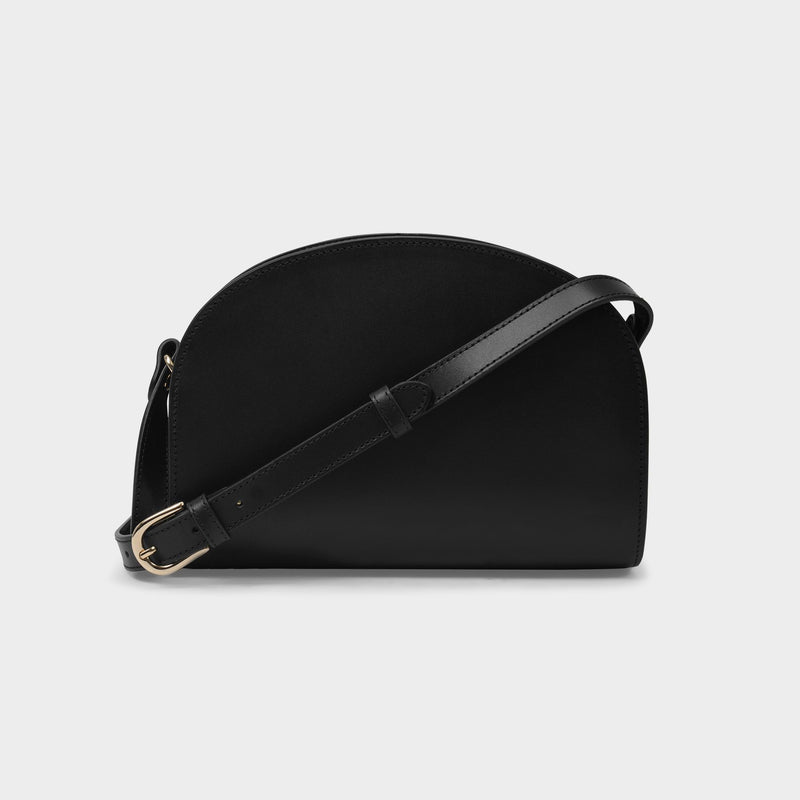 Demi-Lune Clutch - A.P.C. - Black - Leather